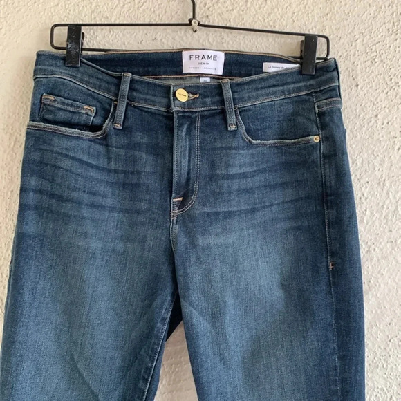 The FRAME Denim Le Skinny De Jeanne Raw Hem Size 29 - Picture 3 of 7